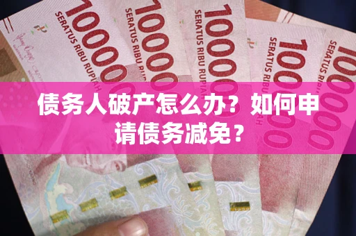 武汉债务人破产怎么办？如何申请债务减免？