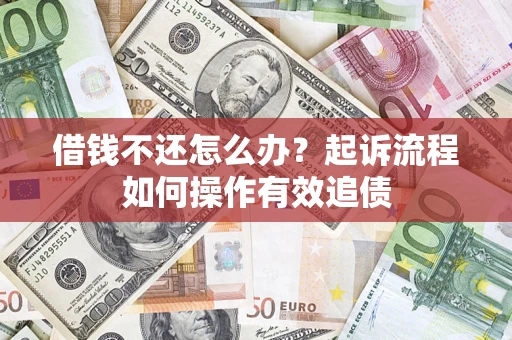 武汉借钱不还怎么办？起诉流程如何操作有效追债