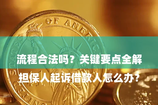 武汉

担保人起诉借款人怎么办？流程合法吗？关键要点全解析